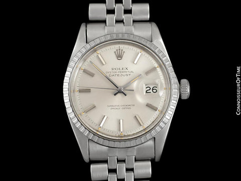 1968 Rolex Datejust Classic Vintage Mens Stainless Steel Watch - Original Papers, Boxes & Tag