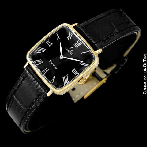 1973 Omega Geneve Vintage Midsize Handwound Ultra Slim Watch - 18K Gold Plated