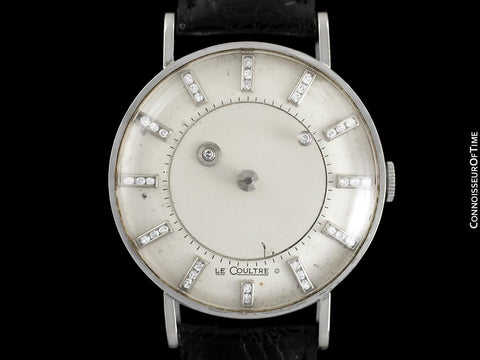 1957 Jaeger-LeCoultre / Vacheron & Constantin Vintage Galaxy Mystery Dial - 14K White Gold & Diamonds - Box & Tag