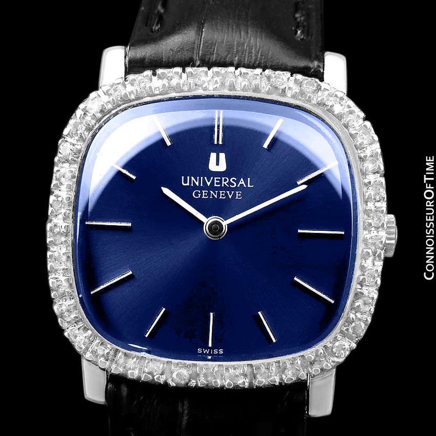 Diamond Geneve Mens Watch 1960's Universal Geneve Vintage Mens