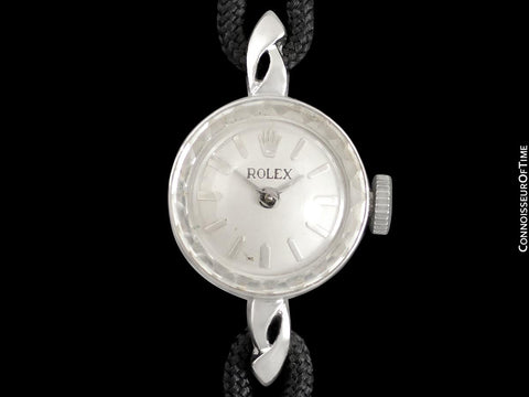 1960's Rolex Vintage Ladies Dress Watch - 14K White Gold