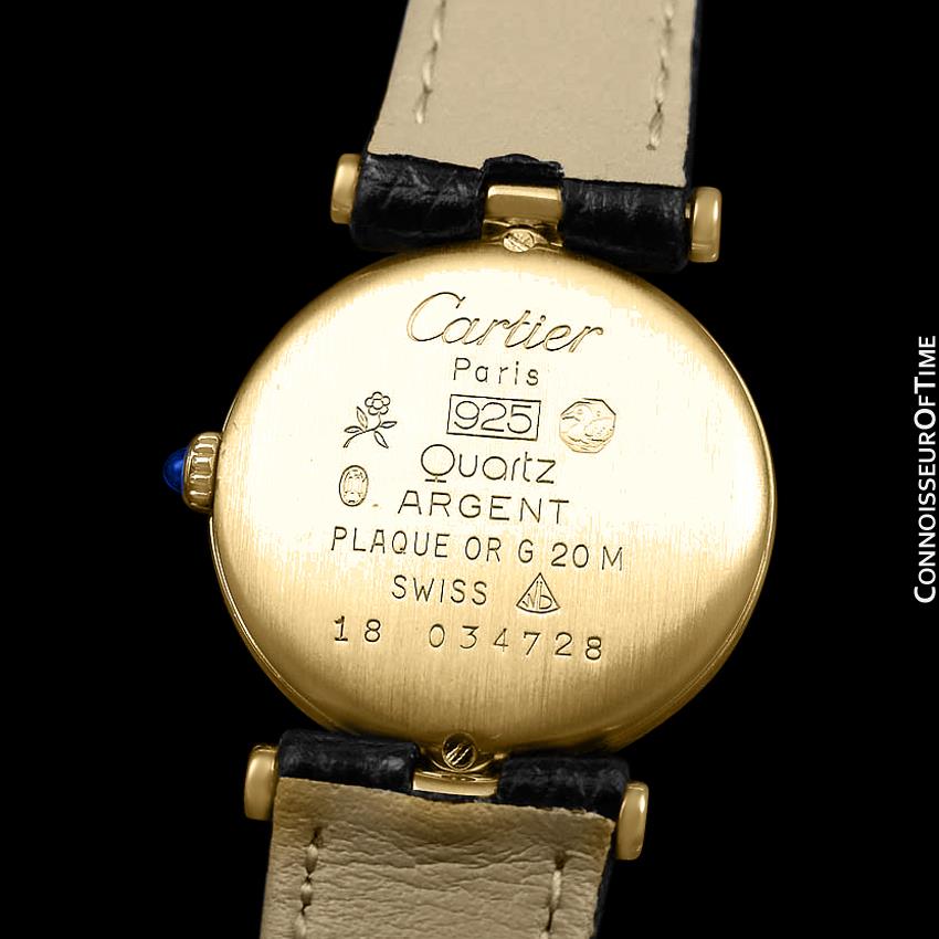 Vintage Cartier Paris Ladies Watch Vermeil Silver with Gold Plating at  1stDibs  vermeil in gold where to watch, cartier quartz argent watch,  cartier vermeil quartz