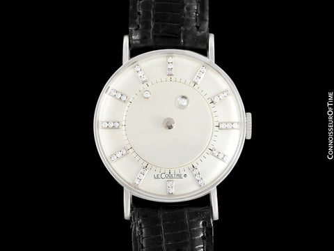 1951 Jaeger-LeCoultre / Vacheron & Constantin Vintage Galaxy Mystery Dial - 14K White Gold & Diamonds