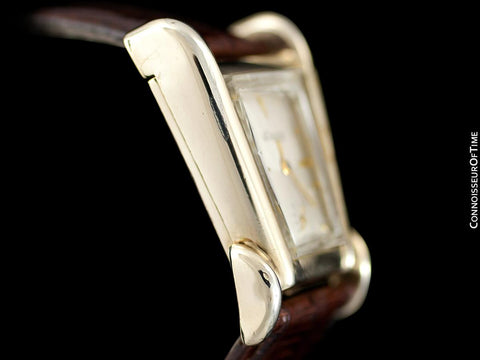 1951 LeCoultre Vintage Mens Watch, Rare Case, 10K Gold Filled, Grasshopper - The Aristocrat