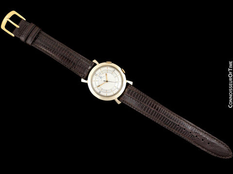 1955 Jaeger-LeCoultre Memovox Vintage Mens Reveil Wrist Alarm - 10K Gold Filled