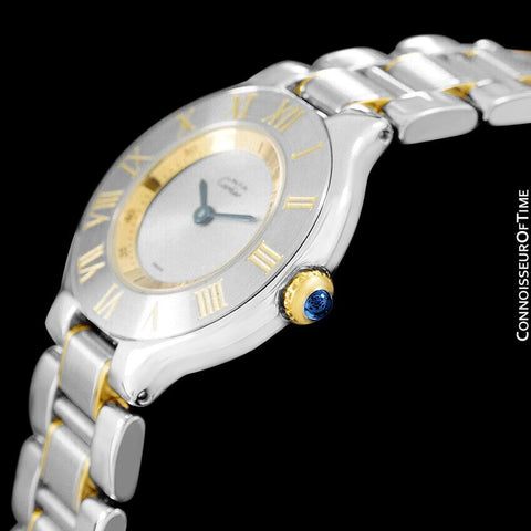 Cartier Must De 21C Ladies Watch - Stainless Steel & 18K Gold