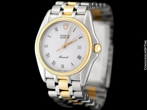 Tudor (Rolex) Monarch Oyster Mens Watch, Ref. 15633 - Stainless Steel & 18K Gold