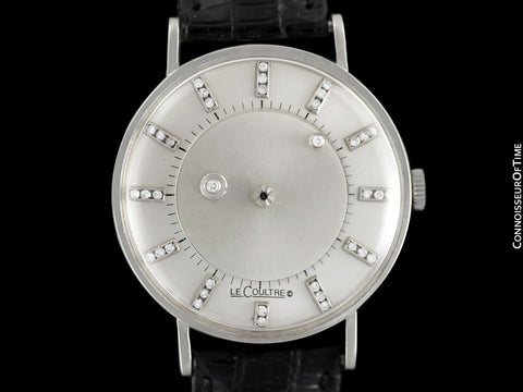 1956 Jaeger-LeCoultre / Vacheron & Constantin Vintage Galaxy Mystery Dial - 14K White Gold & Diamonds