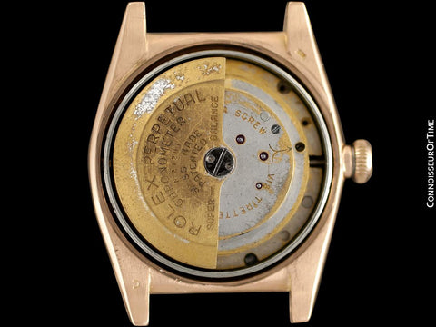 1946 Rolex Vintage Mens Ref. 3372 "Luxury Model" Bubbleback Watch - 14K Rose Gold