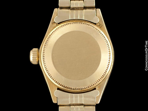 1972 Rolex Datejust (President) Ladies Vintage Watch with Champagne Dial - 18K Gold