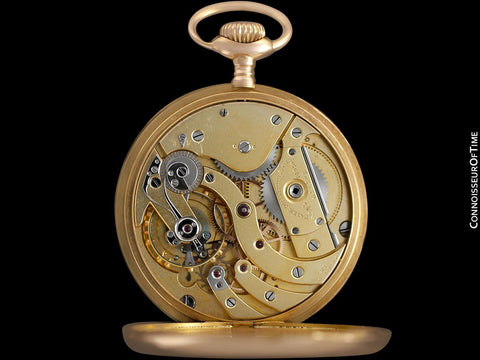 1910 Patek Philippe Chronometro Gondolo Vintage / Antique Mens 51mm Pocket Watch - 18K Rose Gold