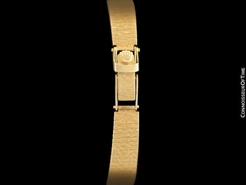 1990 Rolex Vintage Ladies Dress Bracelet Watch - 14K Gold & Diamonds
