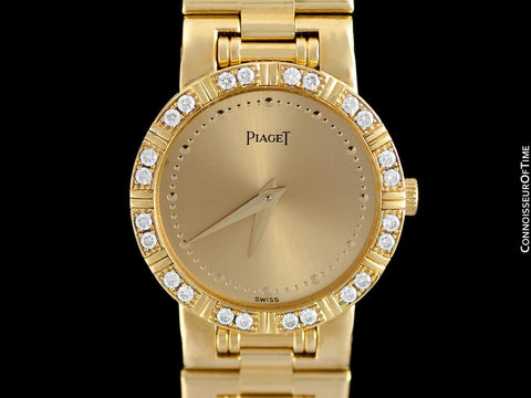 Piaget Dancer Ladies Bracelet Watch - 18K Gold & Original Factory Piaget Diamonds