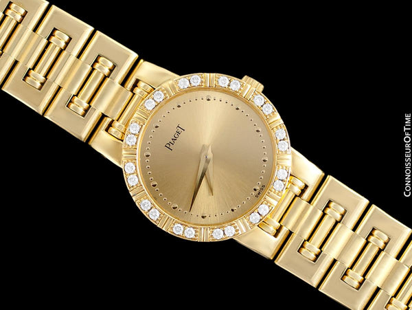 Piaget Dancer Ladies Bracelet Watch - 18K Gold & Original Factory Piaget Diamonds