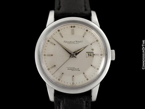 1958 IWC Ingenieur Vintage Mens Watch with Date Ref. 666 AD - Stainless Steel