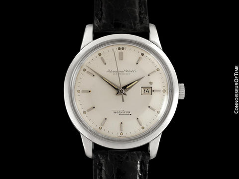 1958 IWC Ingenieur Vintage Mens Watch with Date Ref. 666 AD - Stainless Steel