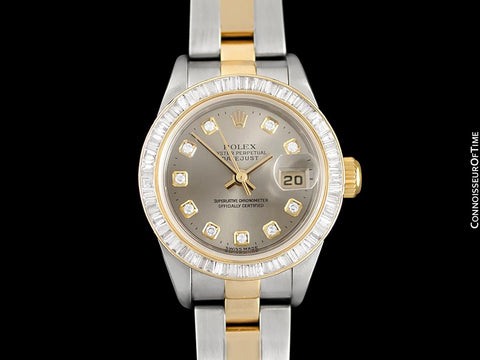 Rolex Ladies 2-Tone Datejust, 79163 - 18K Gold, Stainless Steel & Over 2 Carats of Diamonds