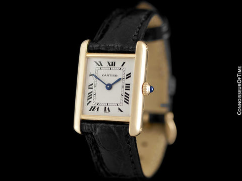Cartier Ladies Tank Louis Quartz Watch - Solid 18K Gold