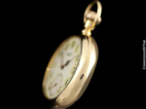 1891 E. Howard & Co. Antique 18 Size N Pocket Watch with Exceptional Fancy Dial - 14K Gold