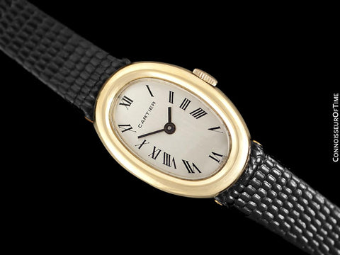Cartier "Baignoire 1920" Ladies Vintage Handwound Watch - 18K Gold