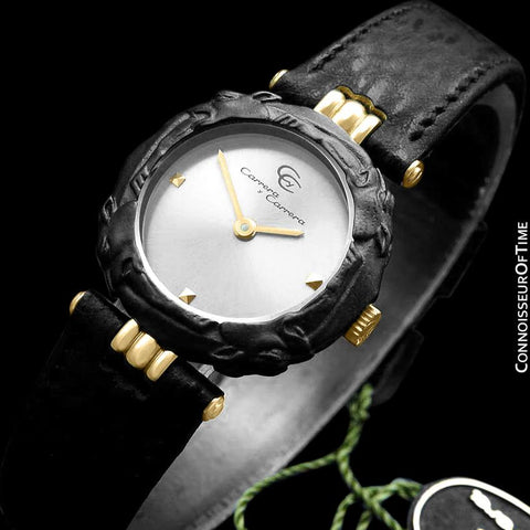 Carrera y Carrera Ladies Leopard 18K Gold & Sculptured Titanium Watch - Like New Old Stock