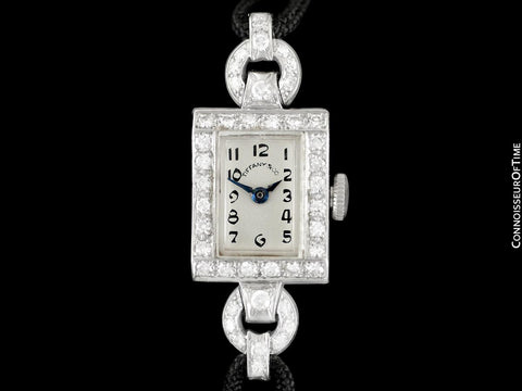 1940's Tiffany & Co. Ladies Vintage Watch - Platinum & Diamonds