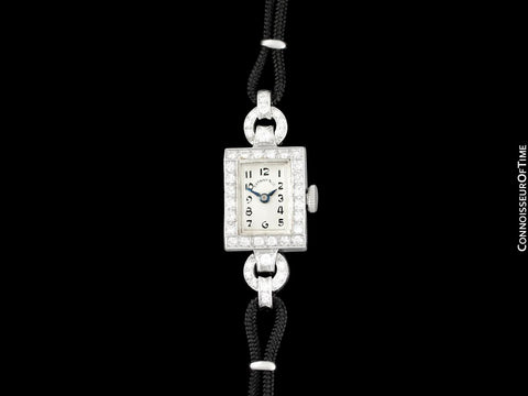 1940's Tiffany & Co. Ladies Vintage Watch - Platinum & Diamonds