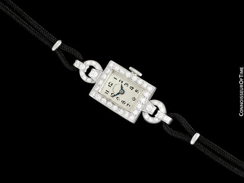 1940's Tiffany & Co. Ladies Vintage Watch - Platinum & Diamonds
