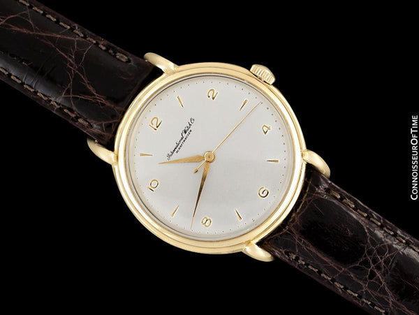 1947 Vintage IWC Mens Large Caliber 89 Handwound Watch with Claw Lugs - 18K Gold