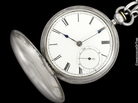 1867 Waltham Home Pocket Watch Given To Civil War Veteran & Medal Of Honor Recipient by Vice President Elect Schuyler Colfax, 18 size - Silver