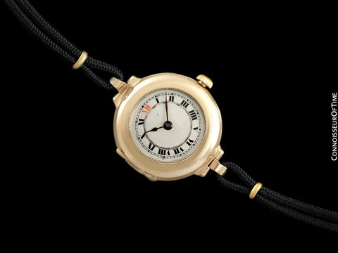 1918 Rolex Ladies Vintage Art Deco Watch - 9K Rose Gold