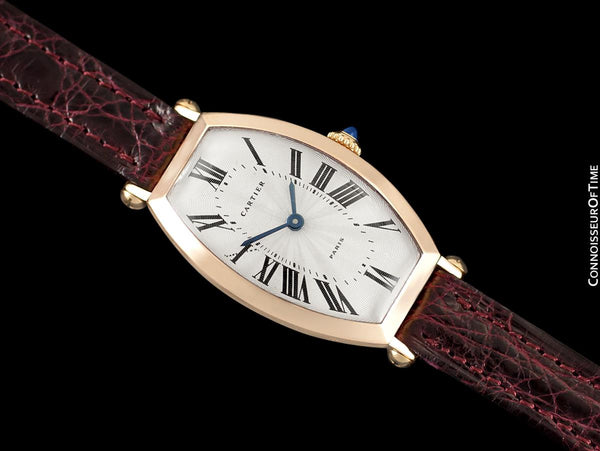 Cartier Tonneau Ladies Mechanical Handwound Watch - 18K Rose Gold