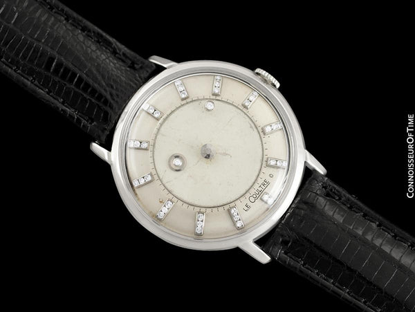 1958 Jaeger-LeCoultre / Vacheron & Constantin Vintage Galaxy Mystery Dial - 14K White Gold & Diamonds
