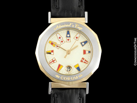 Corum Admiral's Cup Ladies Nautical Watch - Solid 18K Gold & Stainless Steel