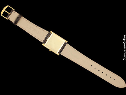 1950's Patek Philippe for Gubelin Vintage Mens Handwound Square Watch, Ref. 3404 - 18K Gold