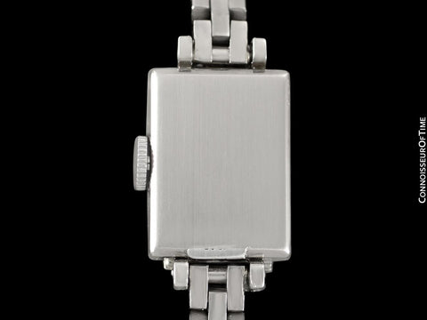 1940's Rolex Ladies Vintage Cocktail Watch - 18K White Gold & Diamonds