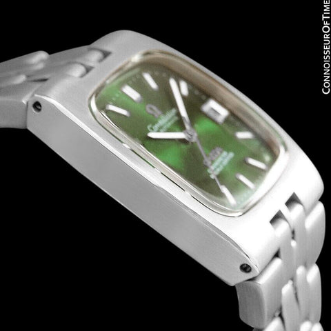 c. 1968 Omega Constellation Mens Automatic Chronometer Watch with Emerald Green Dial - Stainless Steel