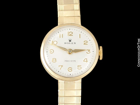 1960's Rolex Precision Ladies Vintage Pre-Cellini Dress Watch - 9K Gold