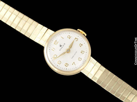 1960's Rolex Precision Ladies Vintage Pre-Cellini Dress Watch - 9K Gold