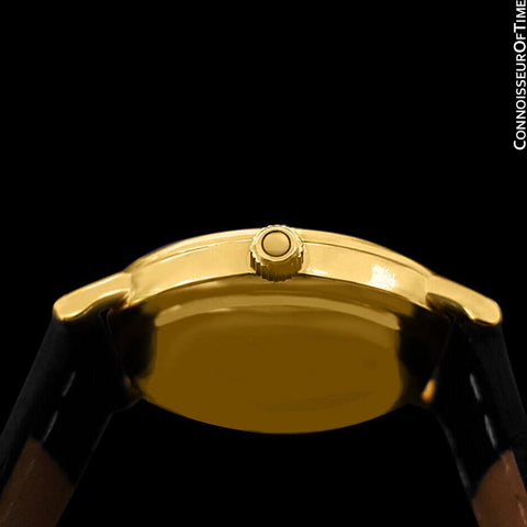 1978 Omega Constellation Mens Vintage Quartz Accuset Watch - 18K Gold Plated