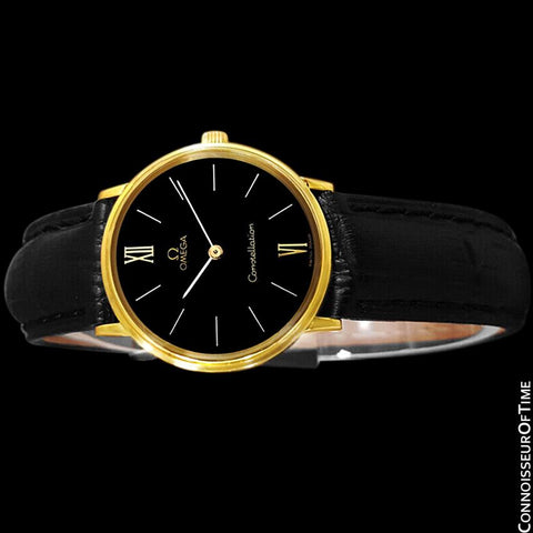 1978 Omega Constellation Mens Vintage Quartz Accuset Watch - 18K Gold Plated