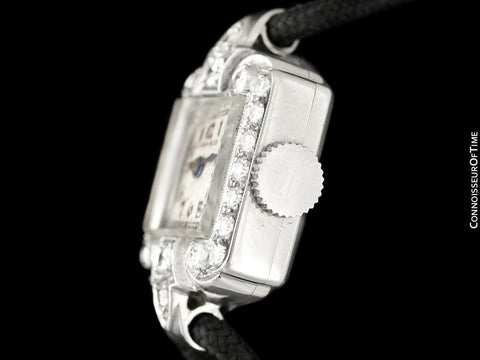 1930's Tiffany & Co. Ladies Vintage Watch - Platinum & Diamonds