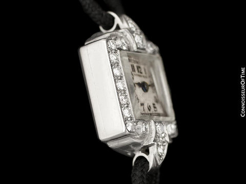 1930's Tiffany & Co. Ladies Vintage Watch - Platinum & Diamonds