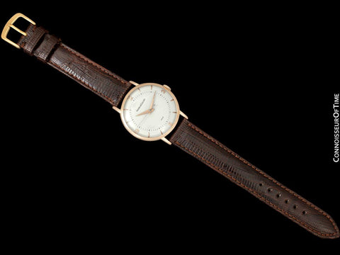 1946 Jeager-LeCoultre Vintage Large Mens Watch - 18K Rose Gold