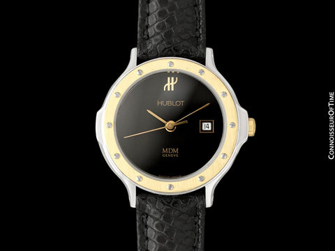 Hublot MDM Ladies Luxury Sports Watch - Stainless Steel & 18K Gold