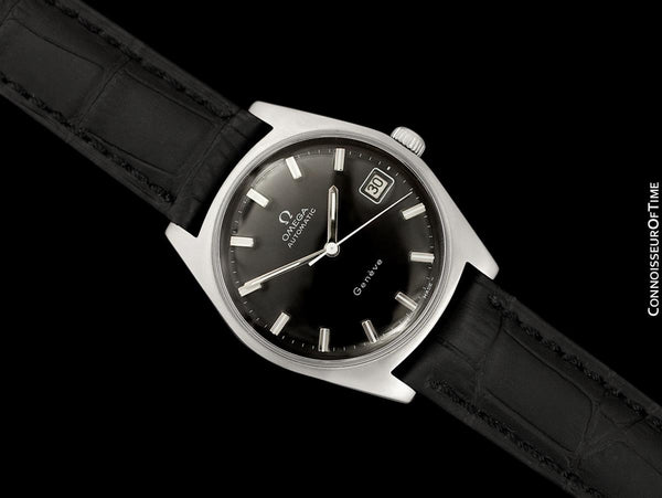 1969 Omega Geneve Vintage Mens Cal. 565 Automatic Watch with Quick-Setting Date - Stainless Steel