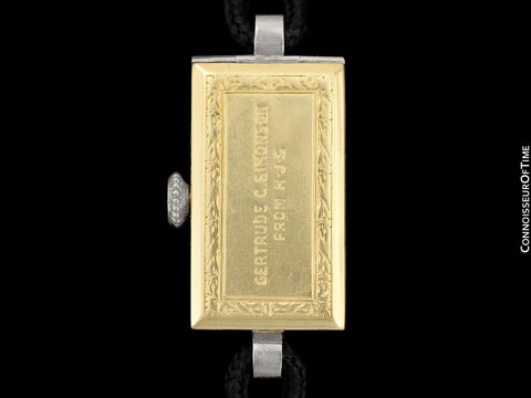 1930's Tiffany & Co. Ladies Art Deco Vintage Watch - Platinum & Diamond