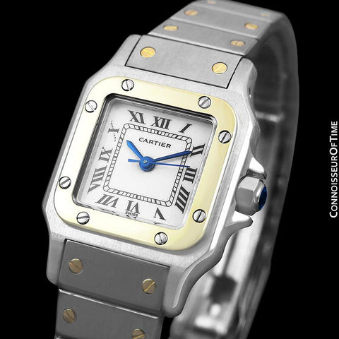 Cartier Santos Ladies Two-Tone Bracelet Watch - Stainless Steel & 18K Gold