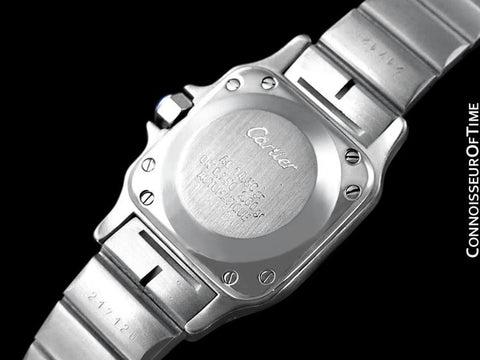 Cartier Santos Ladies Automatic Bracelet Watch - Stainless Steel