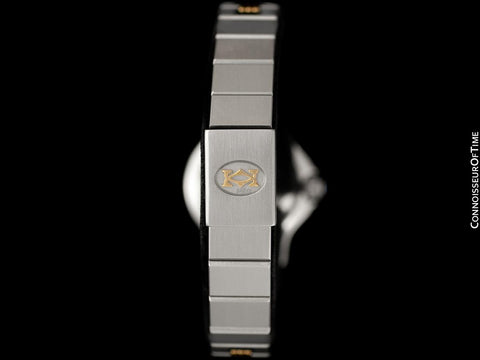 Cartier Santos Octagon Godron Two-Tone Ladies Watch, Automatic - Stainless Steel & 18K Gold